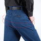 【🔥30-40】👖Męskie proste dżinsy z wysokim stanem