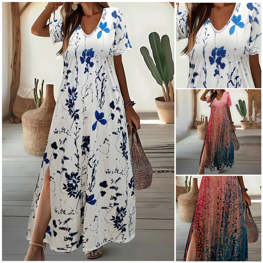 🔥[XL-4XL]👗🌼 Damska sukienka w kwiaty ✨