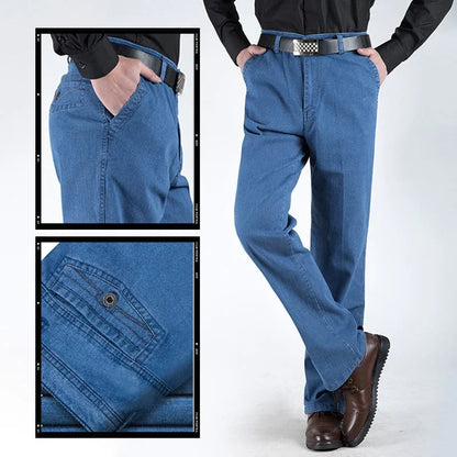 【🔥30-40】👖Męskie proste dżinsy z wysokim stanem