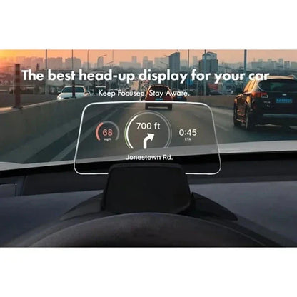 🔥Automatyczny wyświetlacz GPS Head UpDisplay Halter z odbiciem obrazu HD