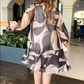 【S-4XL】🎀Elegancka szyfonowa sukienka w rozmiarze plus