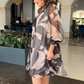 【S-4XL】🎀Elegancka szyfonowa sukienka w rozmiarze plus