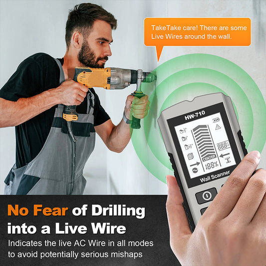 Wielofunkcyjny ręczny wykrywacz metali i ścian