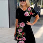🌹Elegancka sukienka z nadrukiem