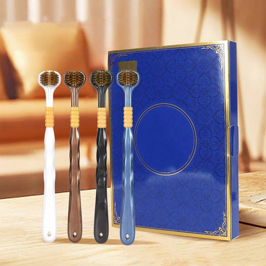 Szczoteczka do zębów z potrójną główką i wieloma kątami czyszczenia